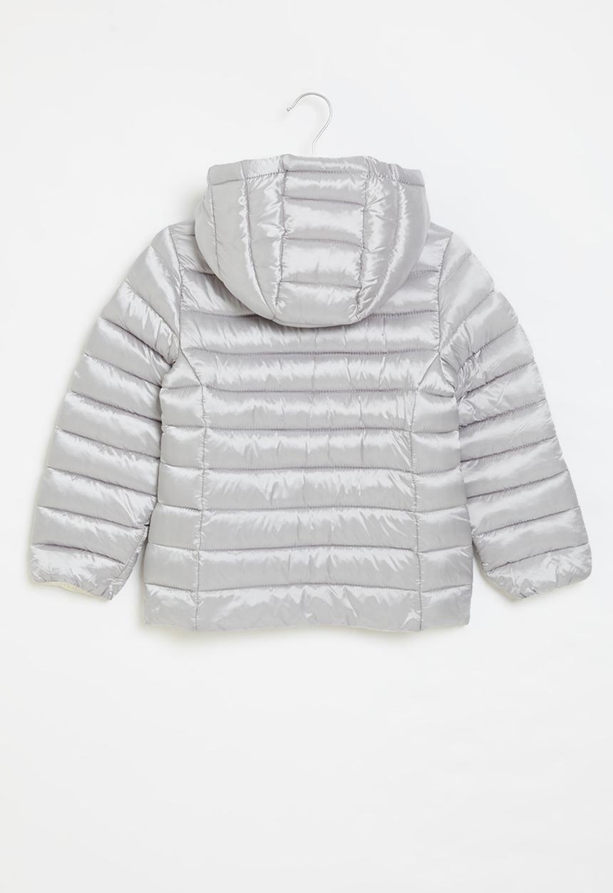 MINOTI - Girls basic puffa coat - silver