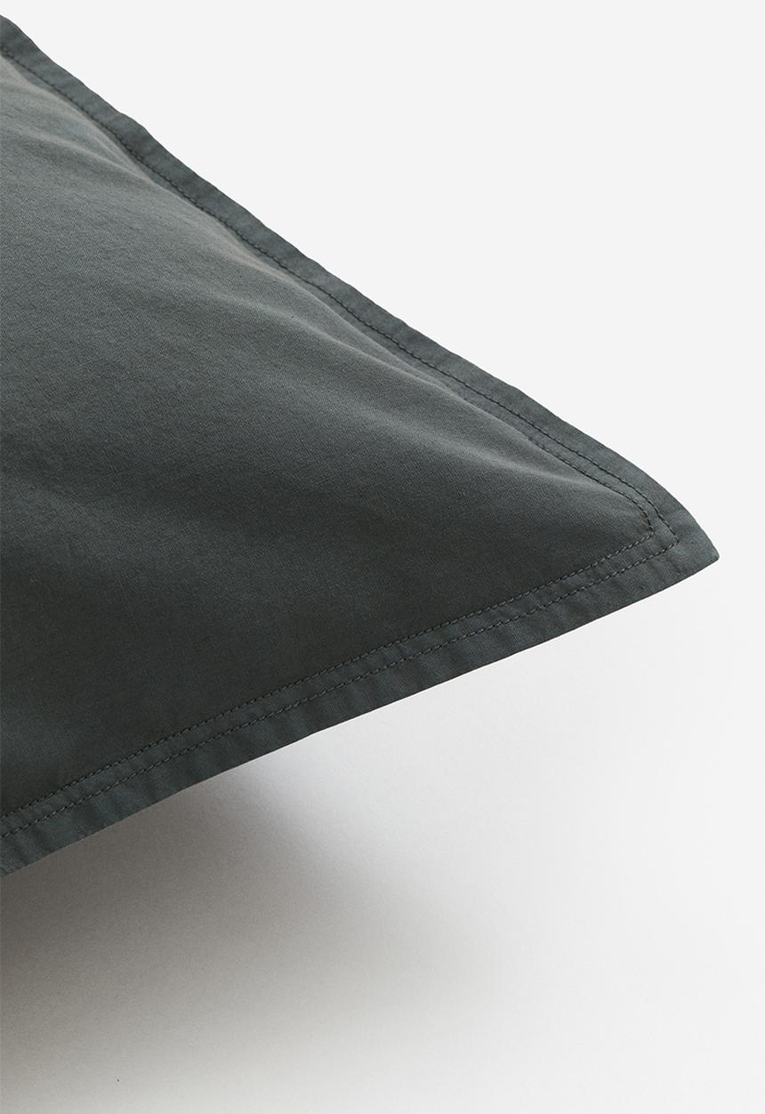 H&M - Cotton pillowcase - dark grey