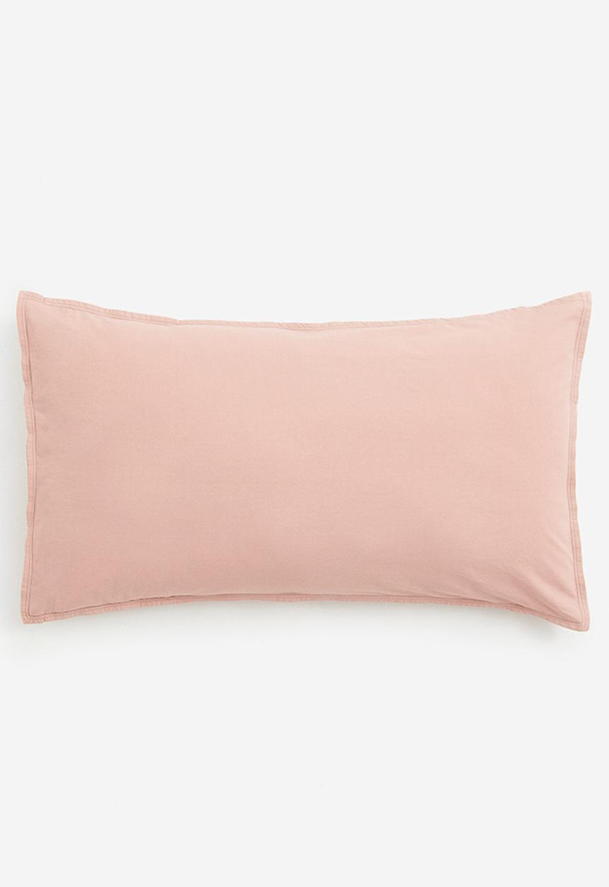 H&M - Cotton pillowcase - pink