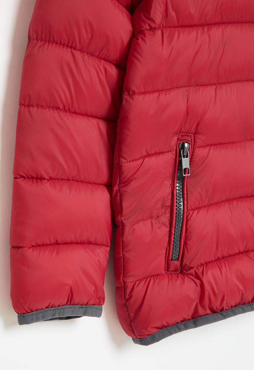 MINOTI - Boys basic puffa coat - red