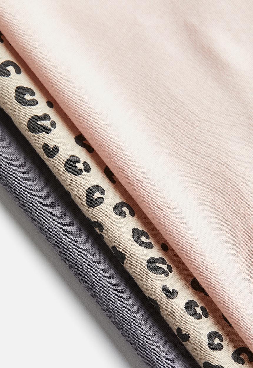 H&M - 3-pack cotton tops - multi