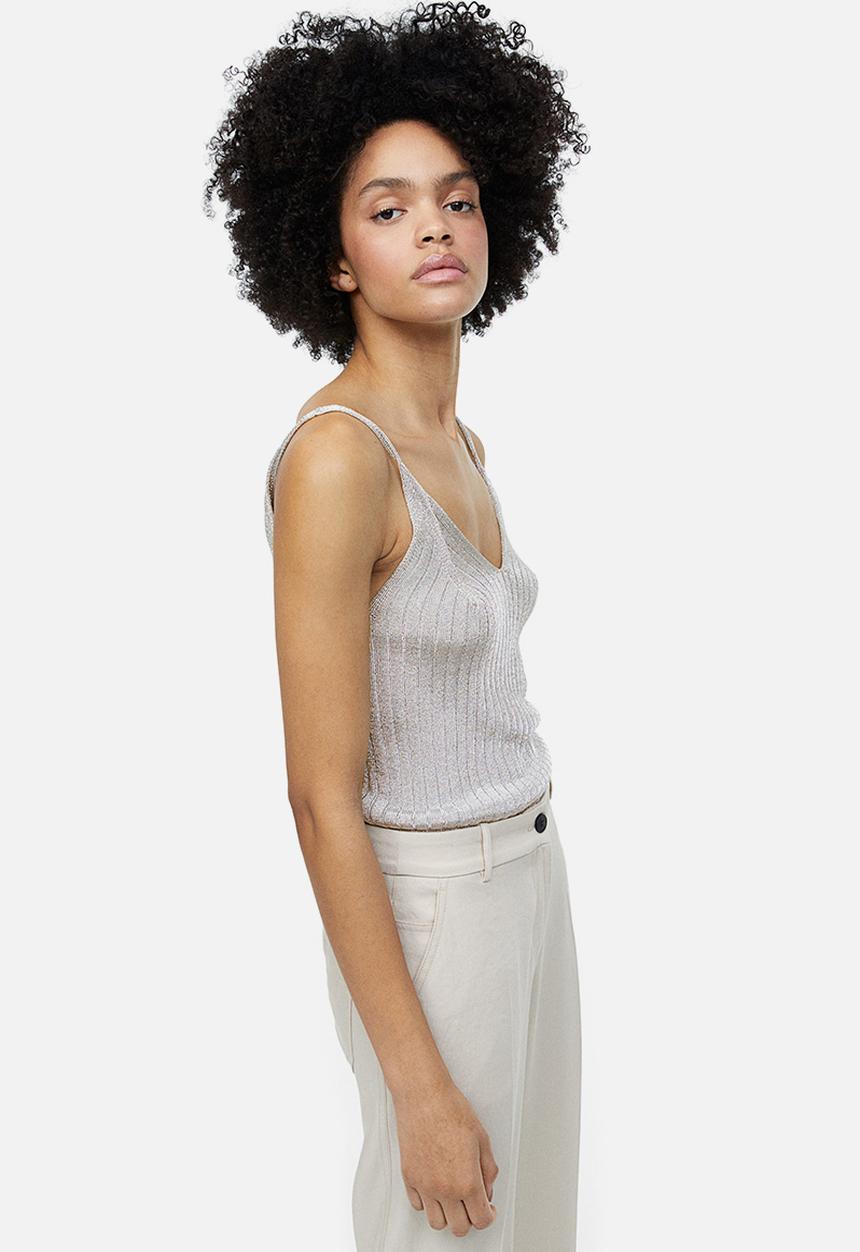 H&M - Shimmering vest top - silver