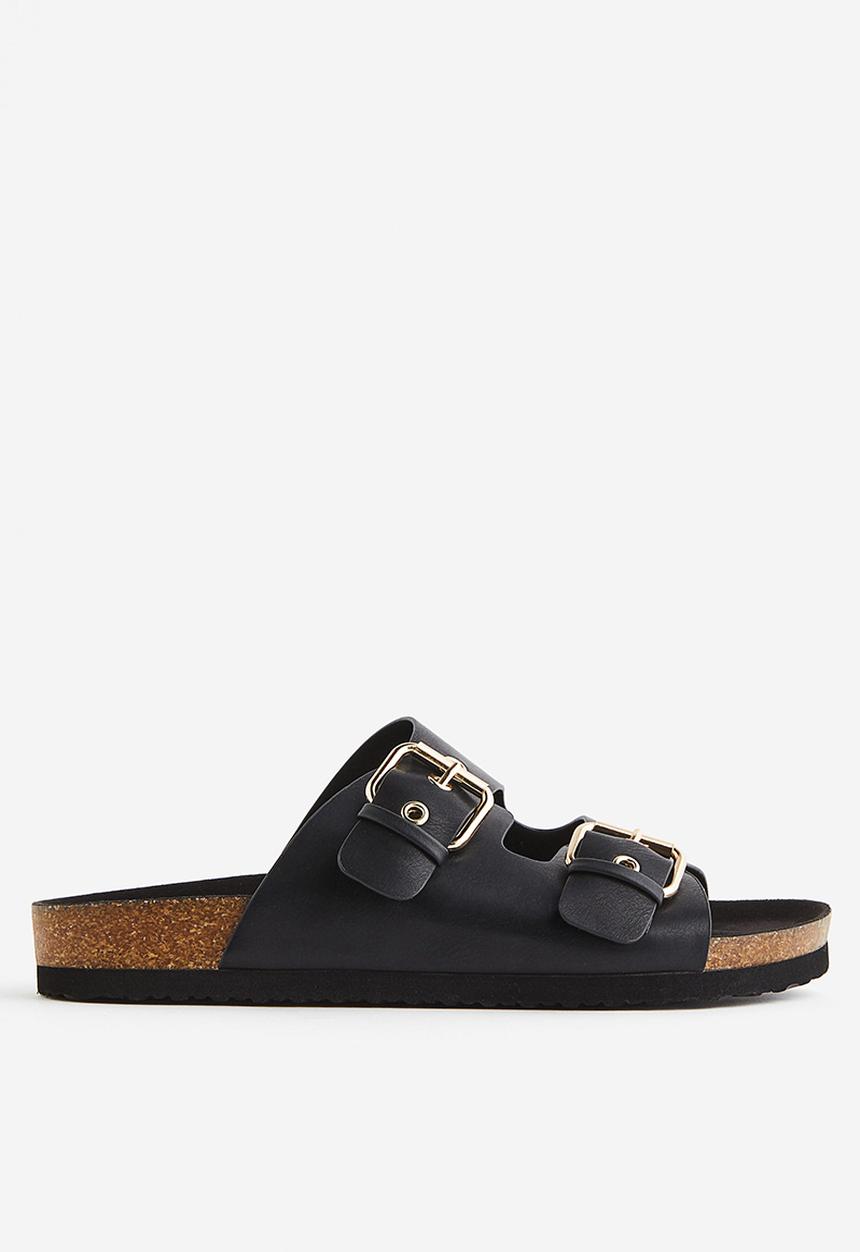 H&M - Two-strap slides - black