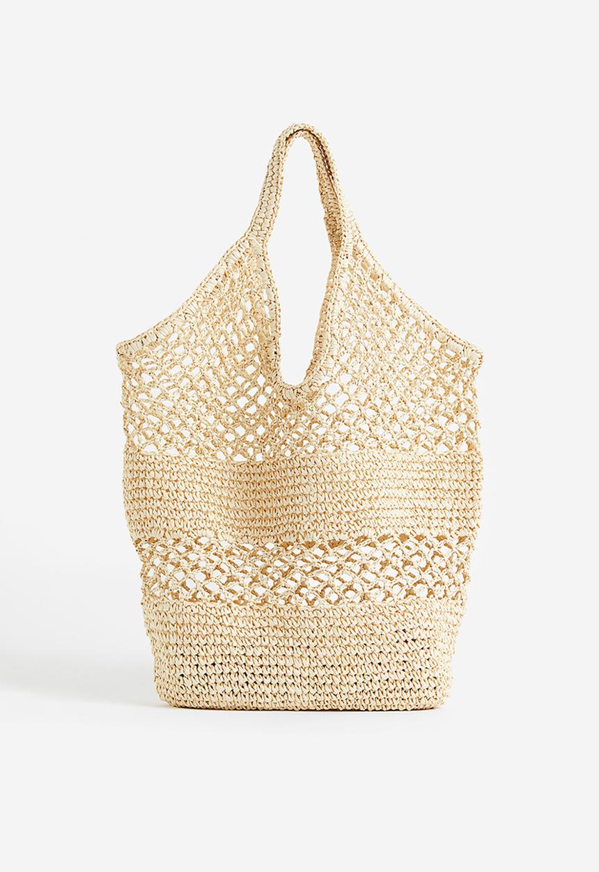 H&M - Crochet-look shopper - beige