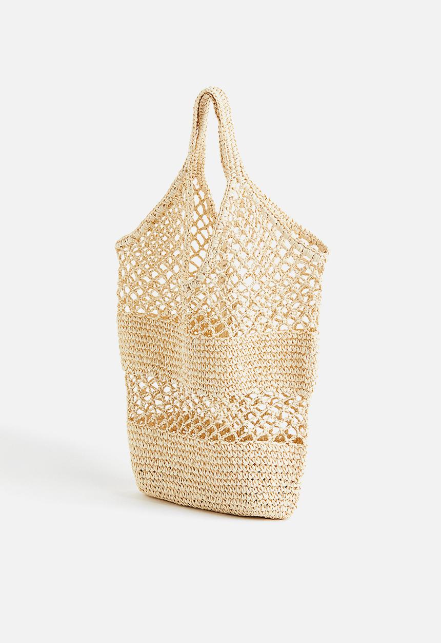 H&M - Crochet-look shopper - beige