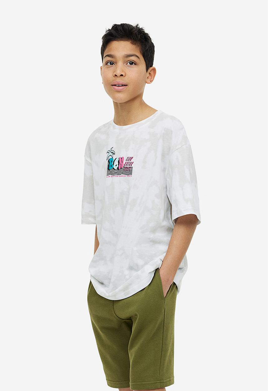 H&M - Sweatshirt shorts - dark khaki green