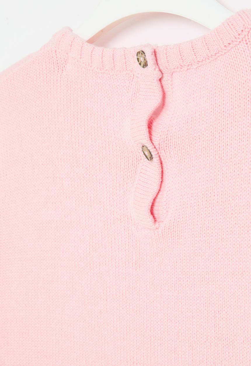 MINOTI - Textured knit jumper - pink