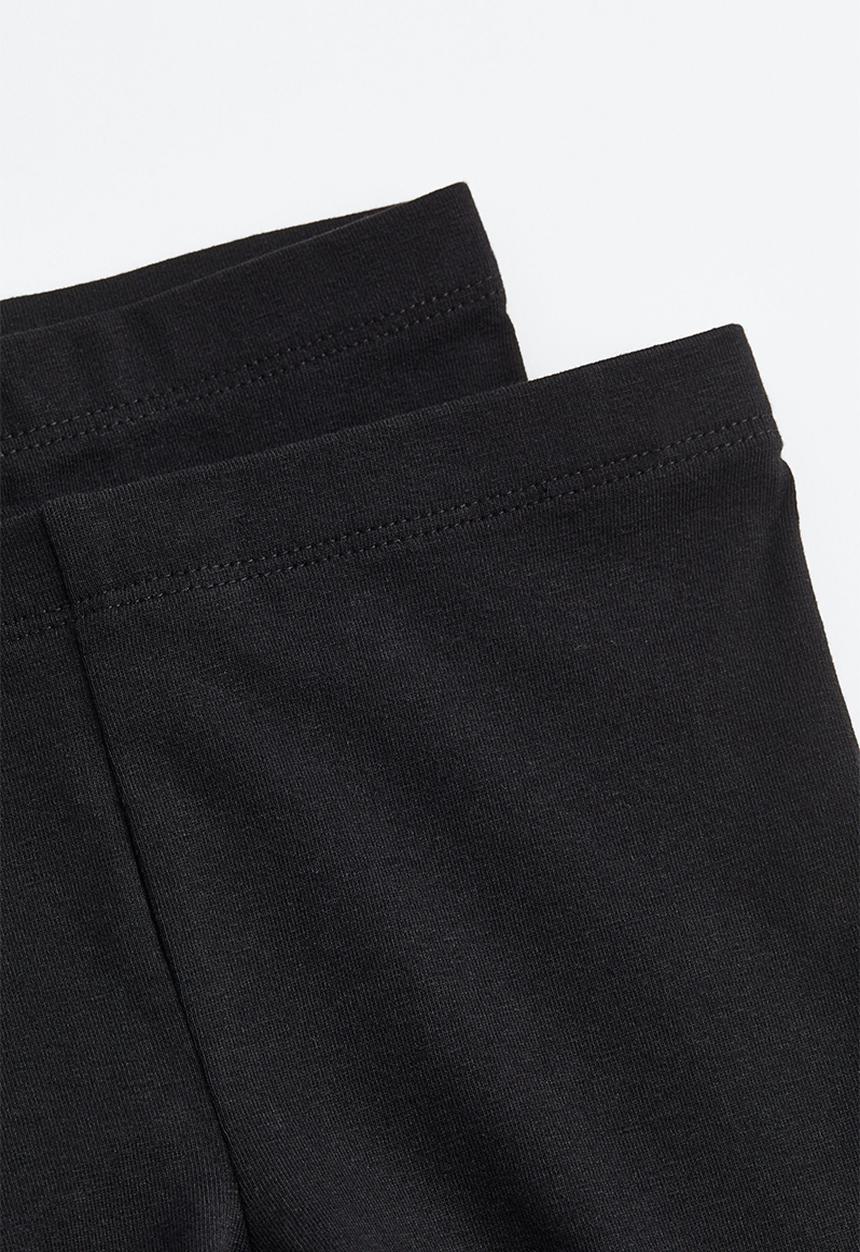 H&M - 2-pack leggings - black