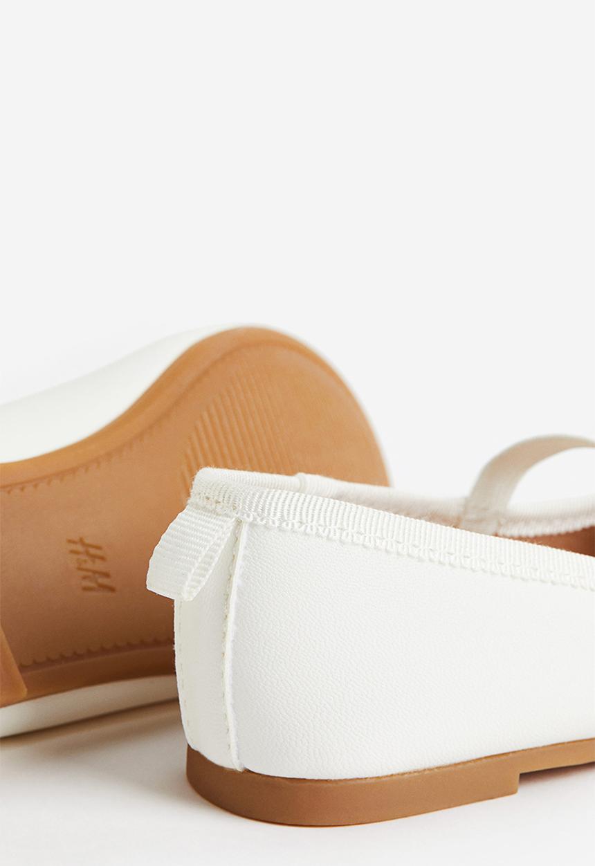 H&M - Ballet pumps - white