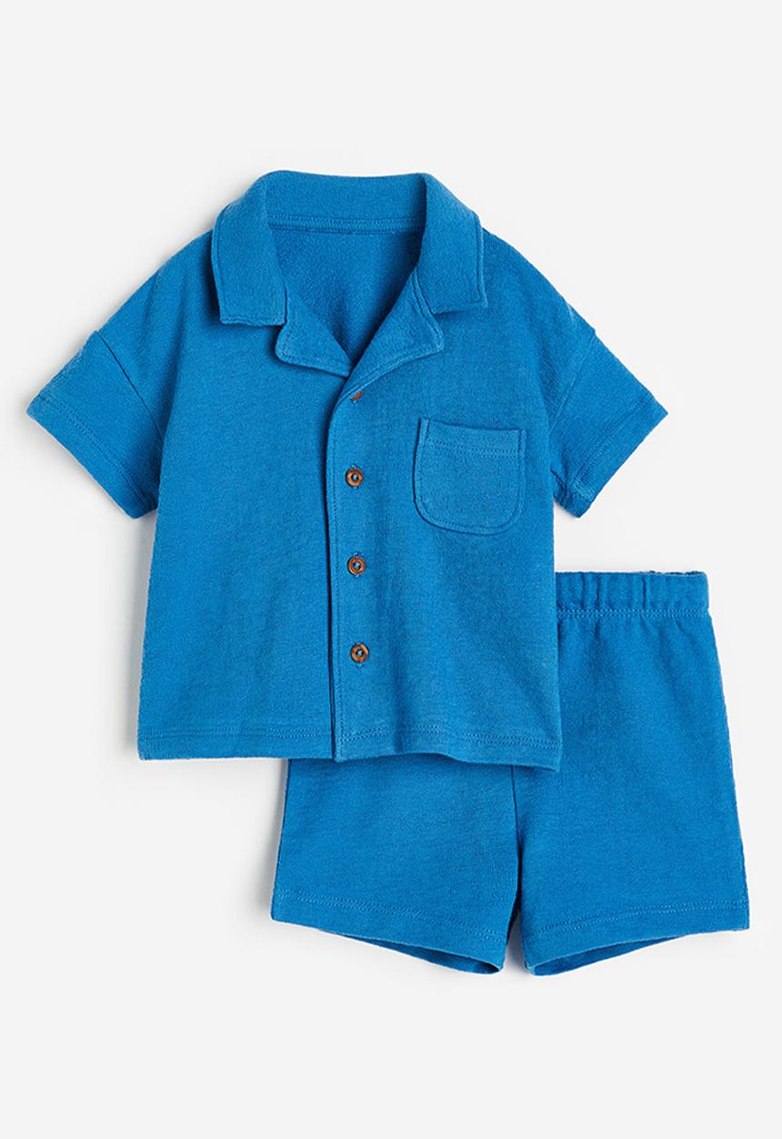 H&M - 2-Piece cotton set - cobalt blue