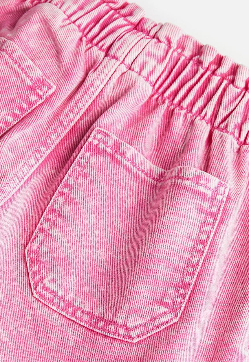 H&M - Loose fit denim shorts - pink