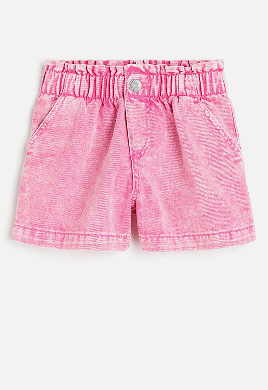 H&M - Loose fit denim shorts - pink