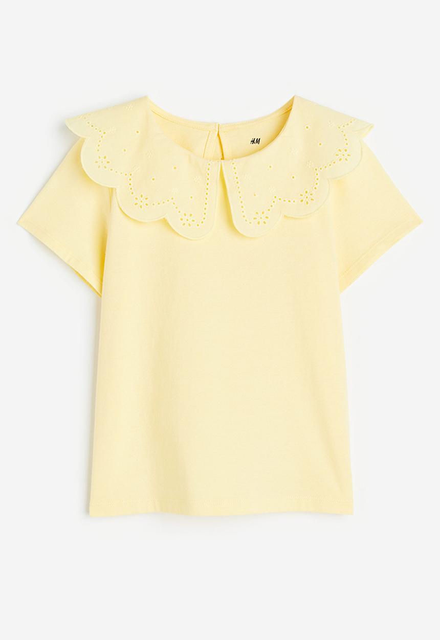 H&M - Collared top - yellow