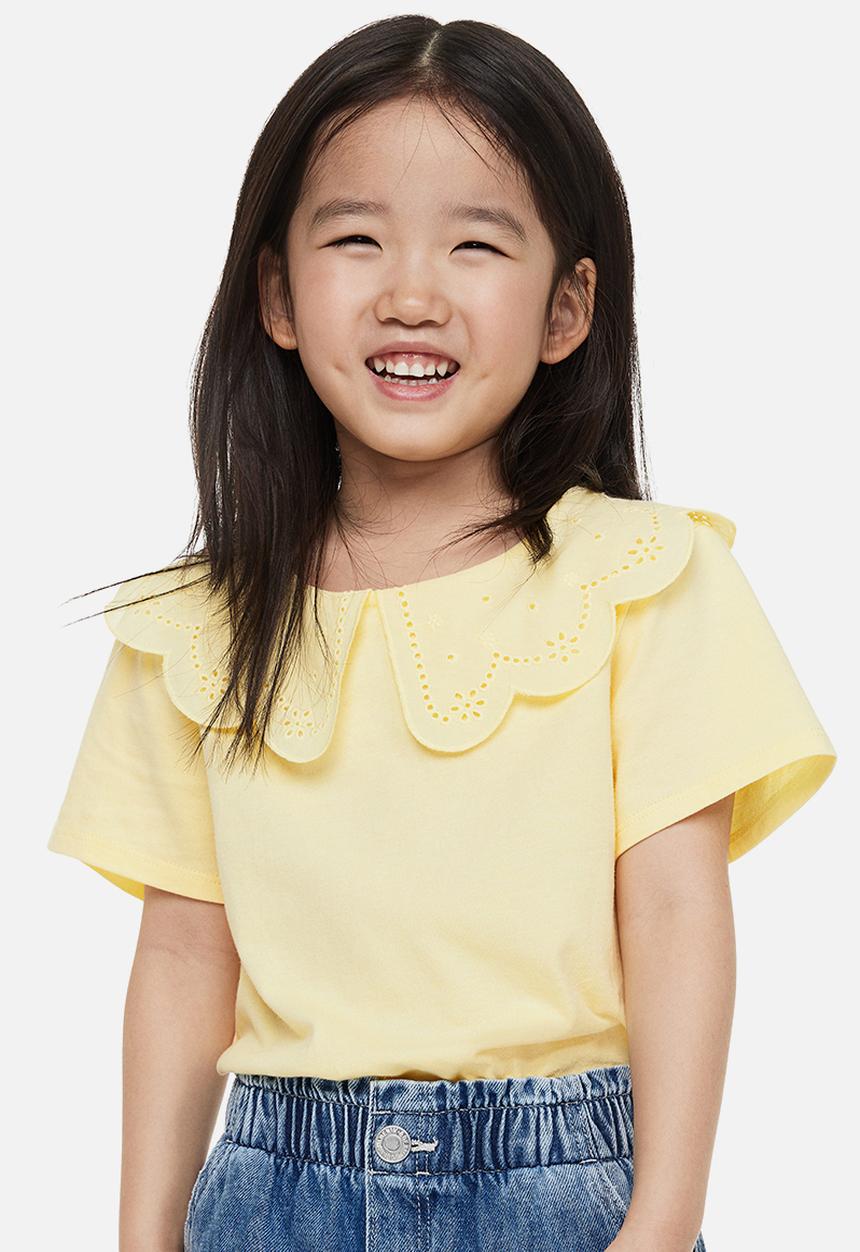H&M - Collared top - yellow