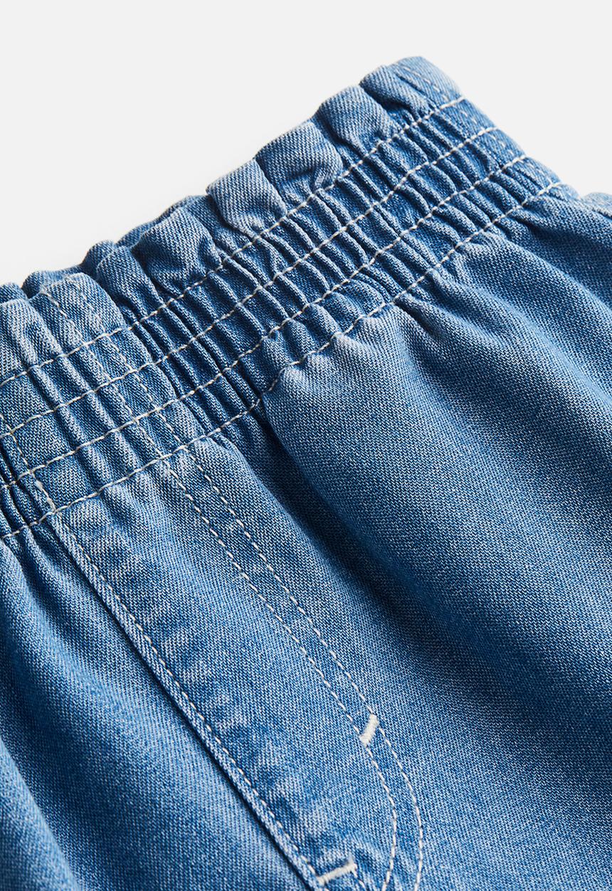 H&M - Loose fit denim shorts - blue