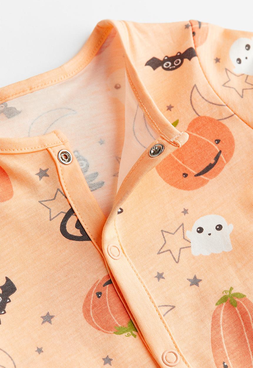 H&M - Patterned sleepsuit - orange patterned