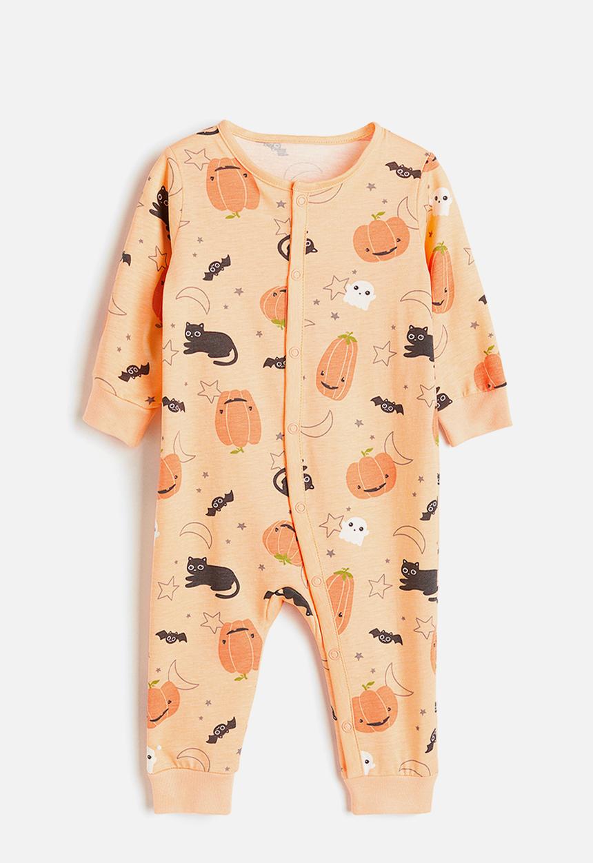 H&M - Patterned sleepsuit - orange patterned