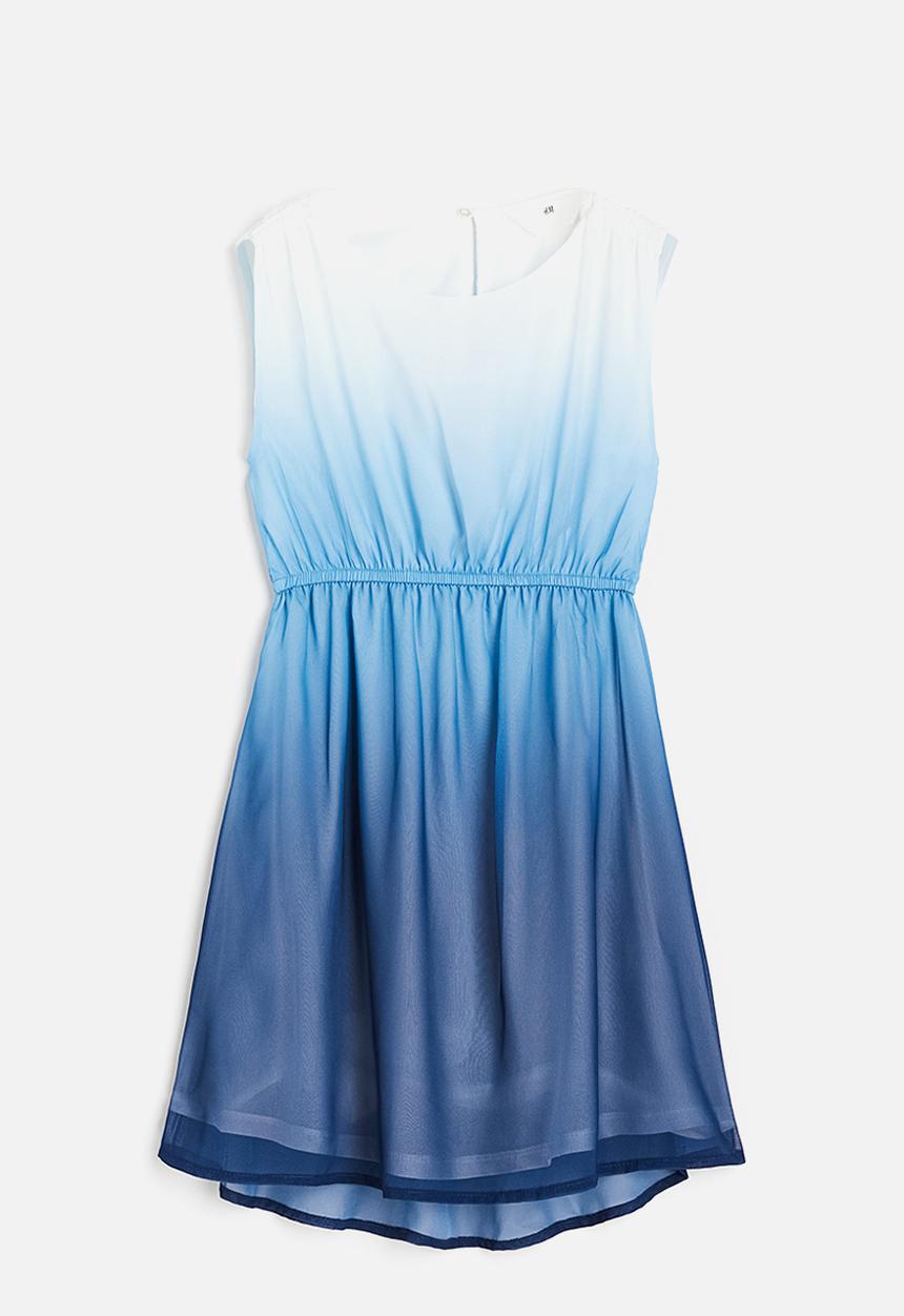 H&M - Chiffon dress - blue,multi