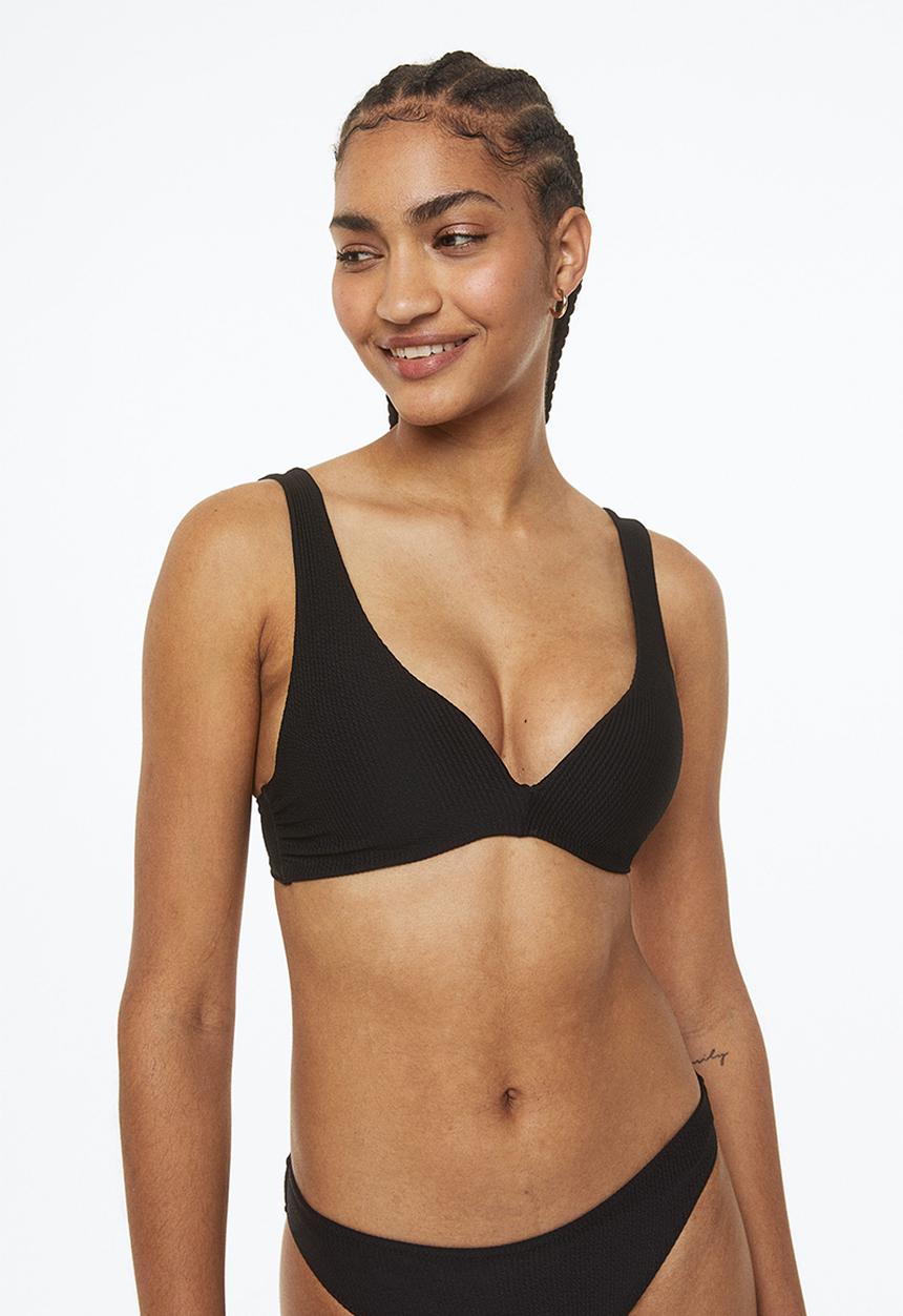 H&M - Push-up bikini top - black