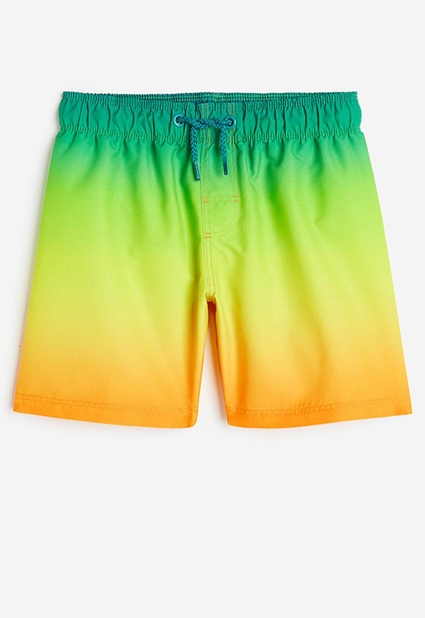 H&M - Patterned swim shorts - green ombre 
