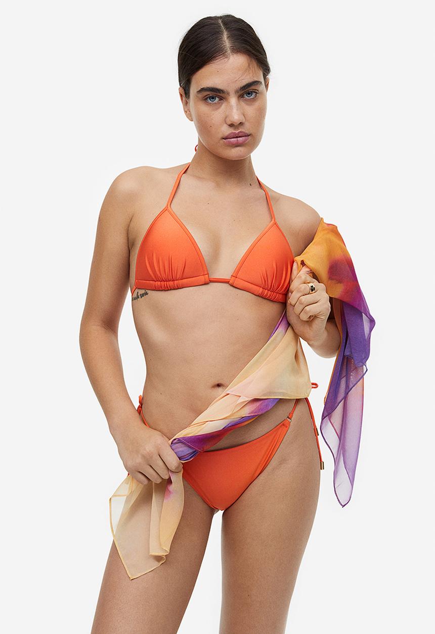 H&M - Push-up triangle bikini top - orange