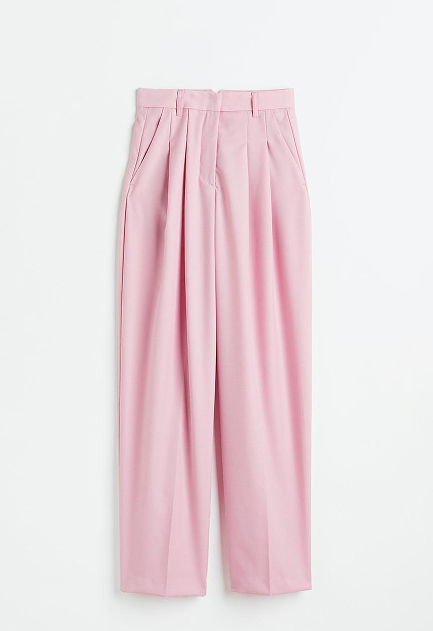 H&M - Tailored trousers - light pink