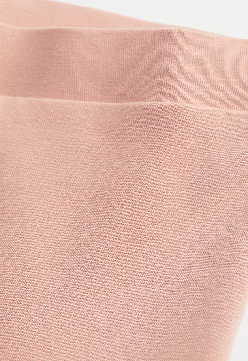 H&M - Flared cotton leggings - light pink 