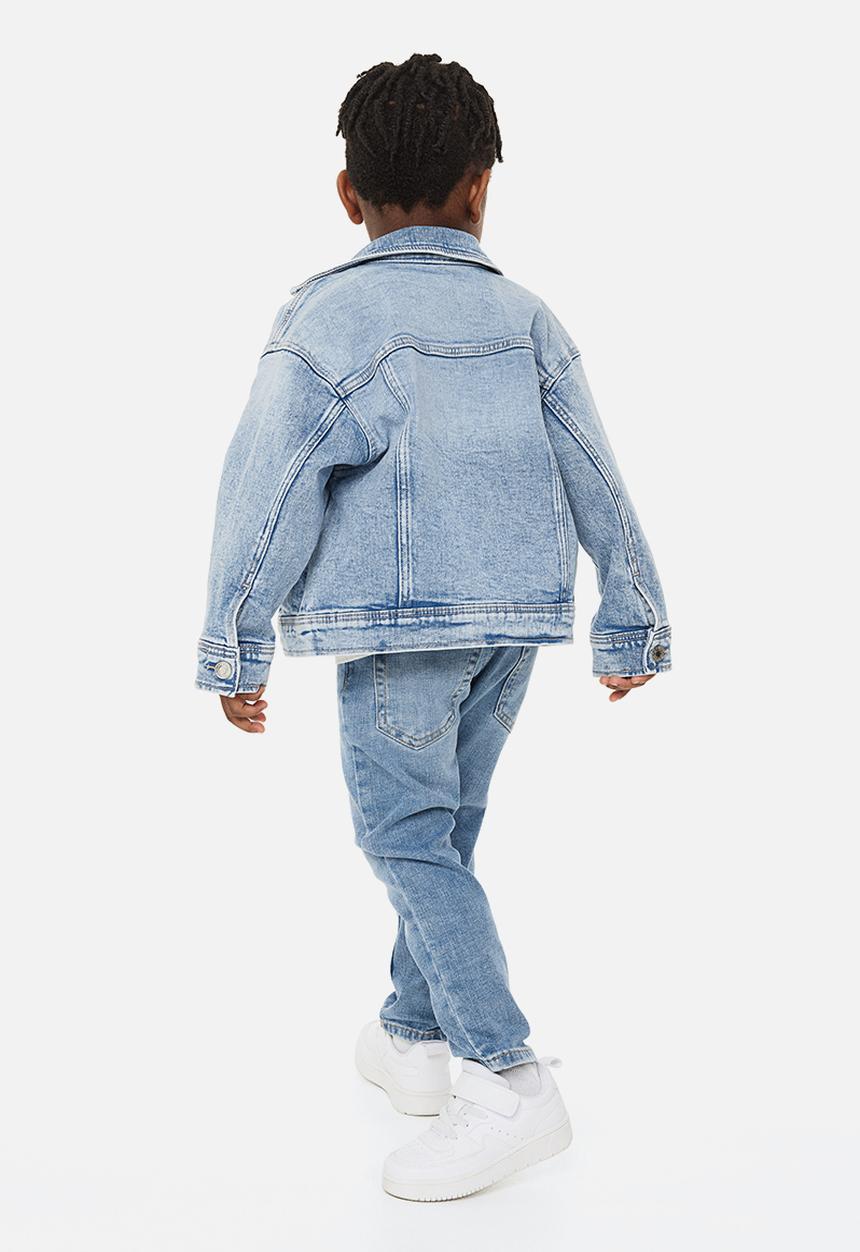H&M - Relaxed tapered fit jeans - denim blue 