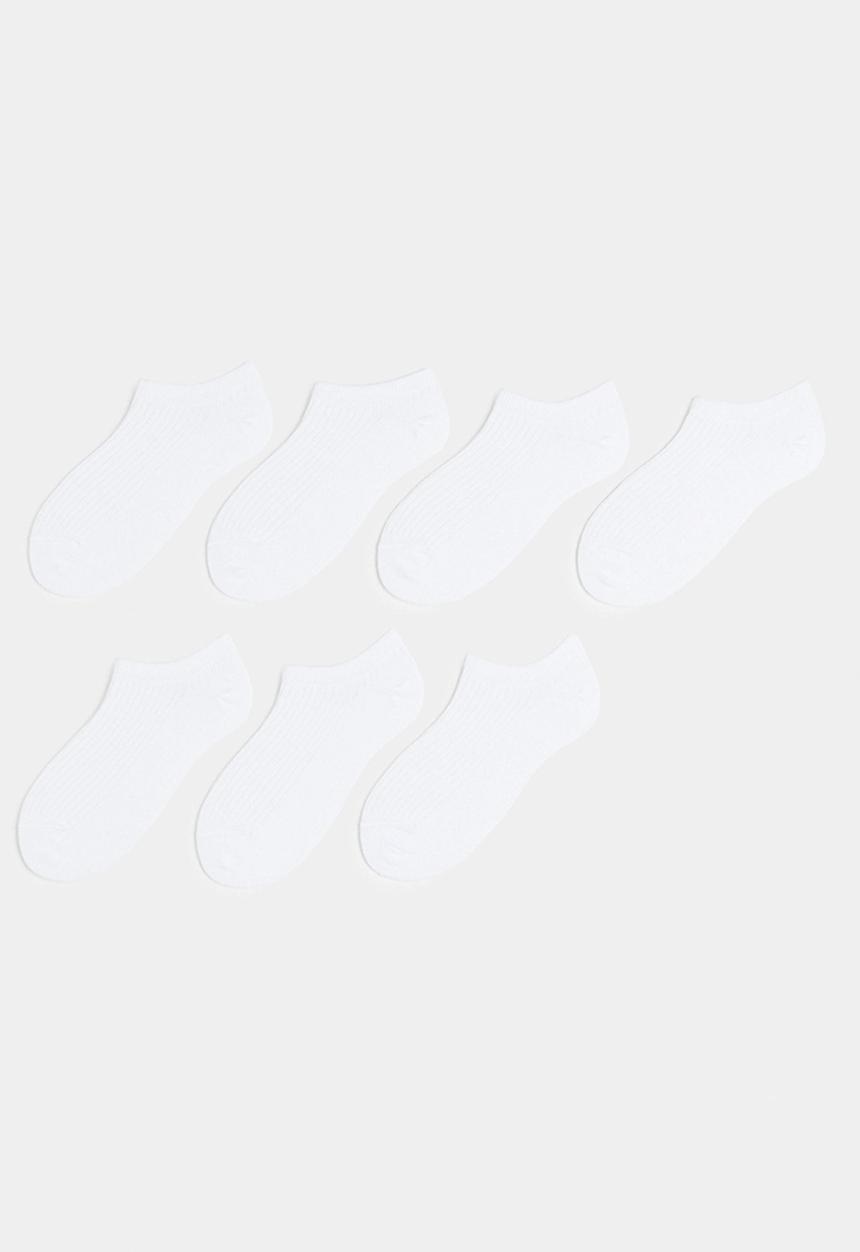 H&M - 7-Pack trainer socks - white