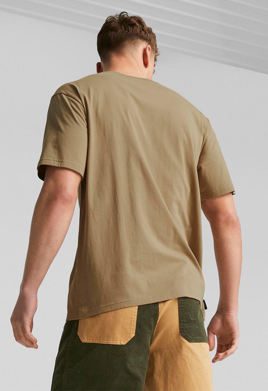 PUMA - Puma team graphic tee - brown 