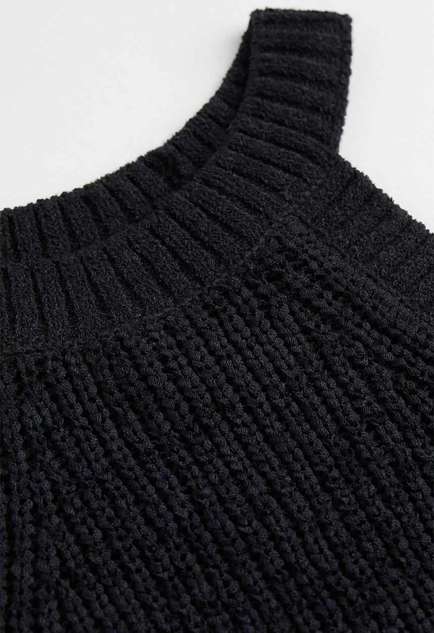 H&M - Knitted sleeveless top - black