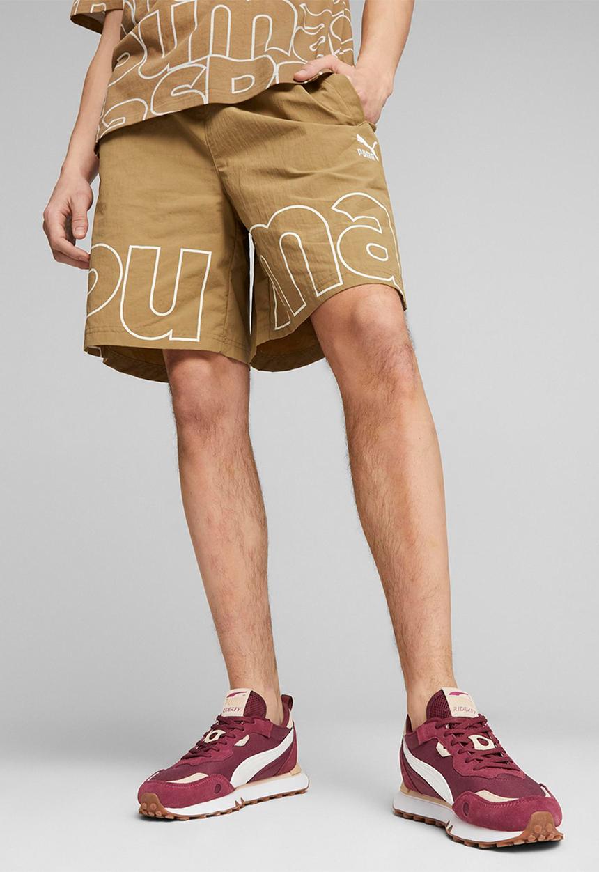 PUMA - Puma team shorts 8" wv - brown 