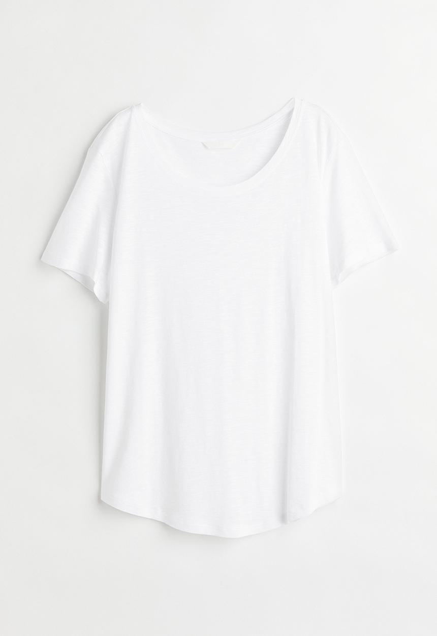 H&M - Modal-blend T-shirt - white