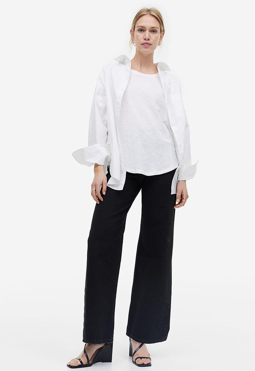 H&M - Modal-blend T-shirt - white