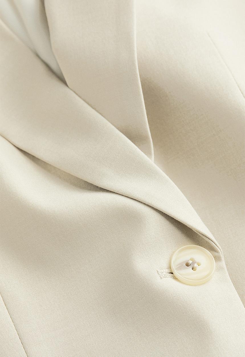 H&M - Fitted jacket - light beige