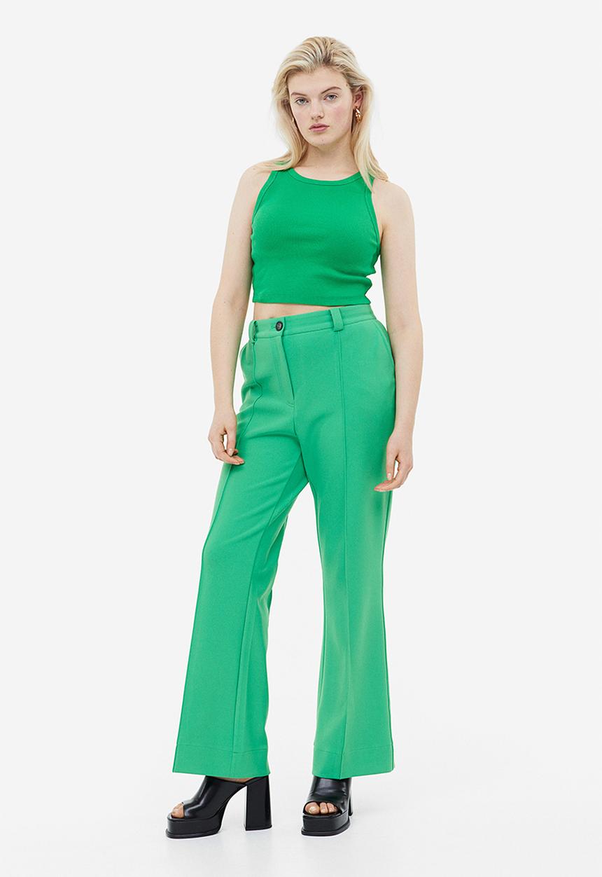 H&M - Cropped vest top - green