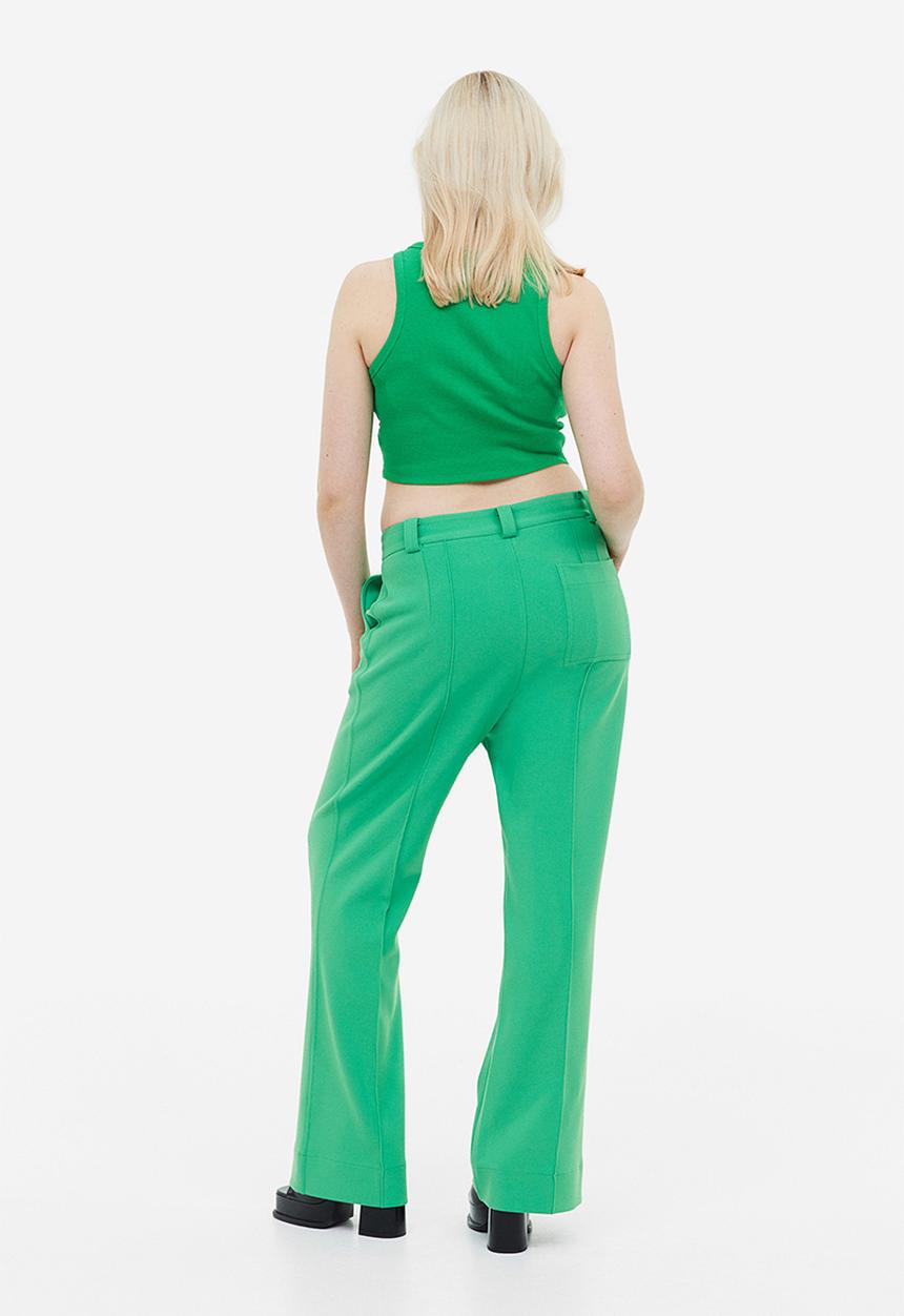 H&M - Cropped vest top - green