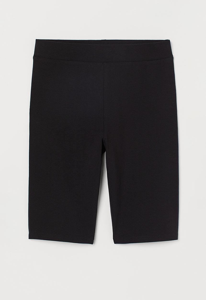 H&M - Cotton jersey cycling shorts - black