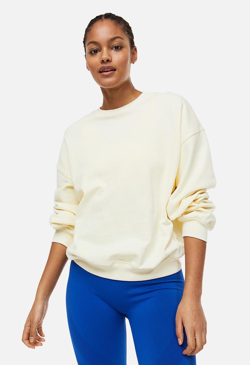 H&M - Drymove™ sports sweatshirt - cream