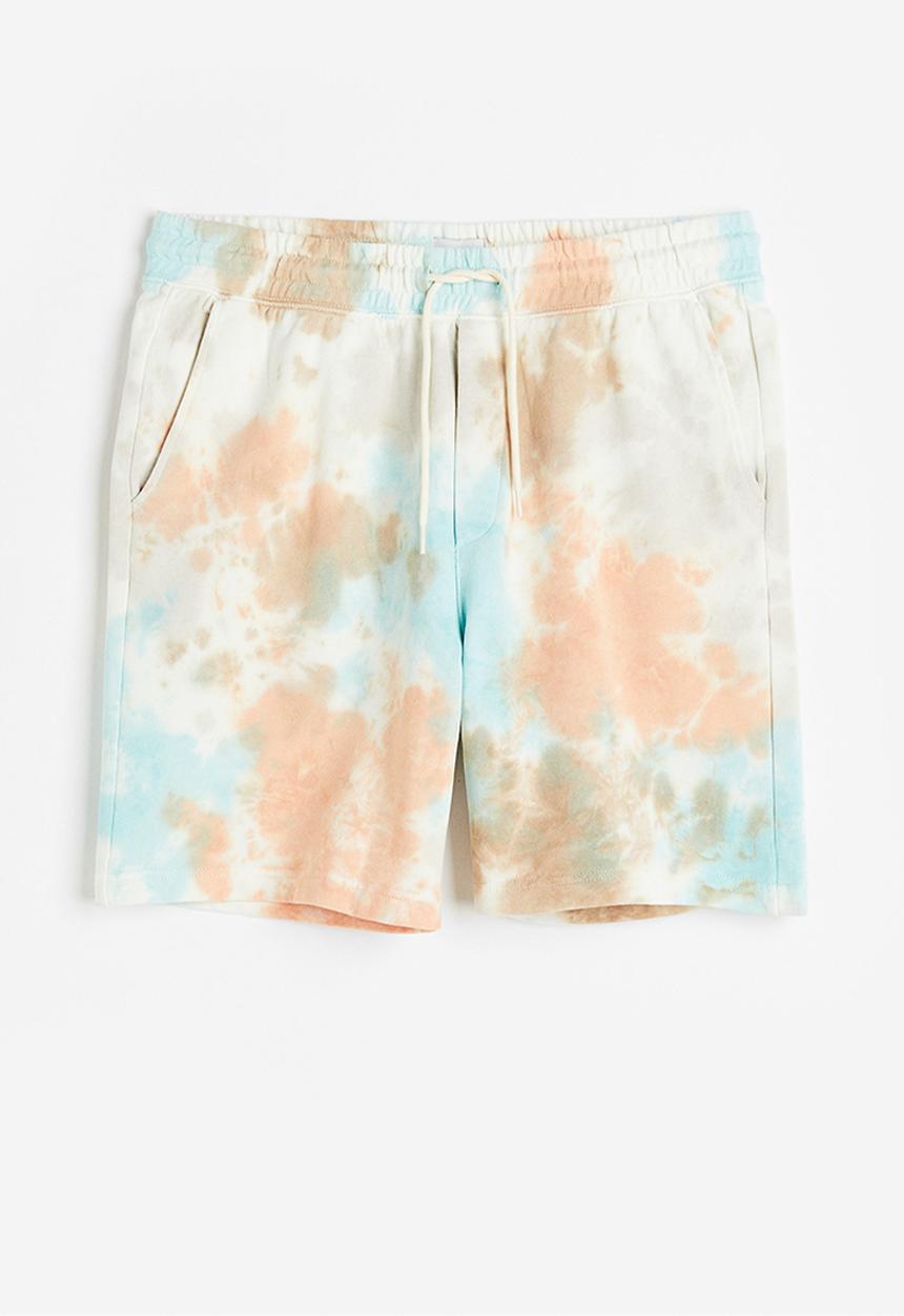 H&M - Relaxed fit printed sweatshorts - multi,turquoise