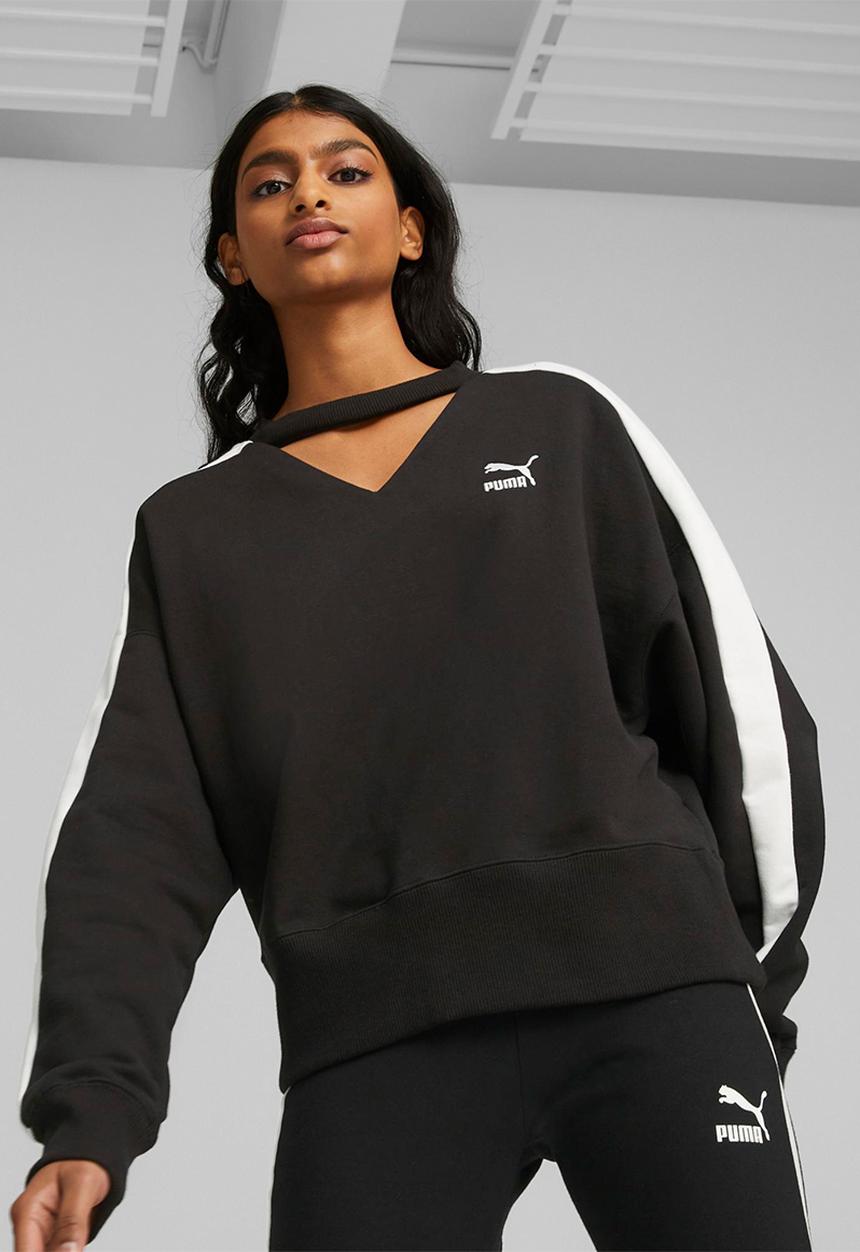 PUMA - T7 crew -  black