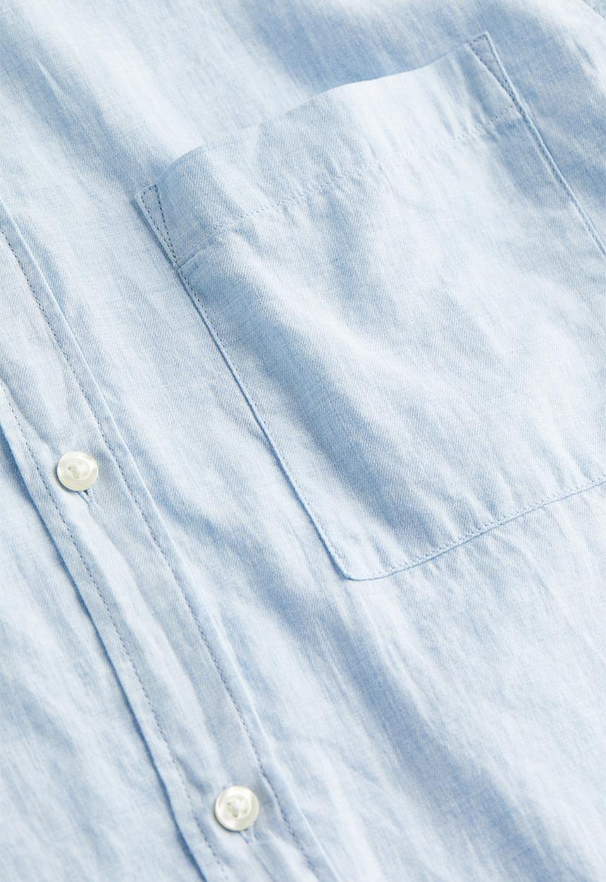 H&M - Regular fit short-sleeved shirt - blue