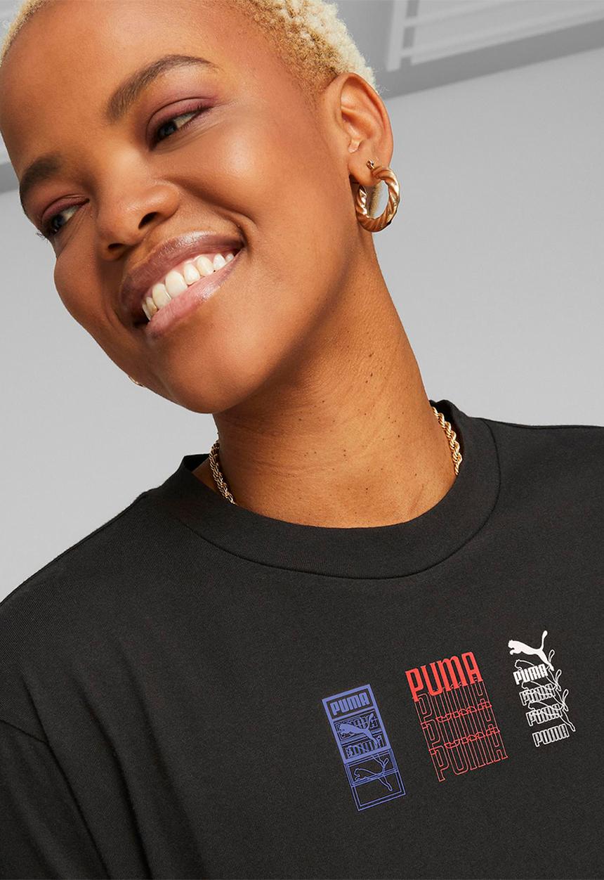 PUMA - Classics gen. puma graphic tee - puma black