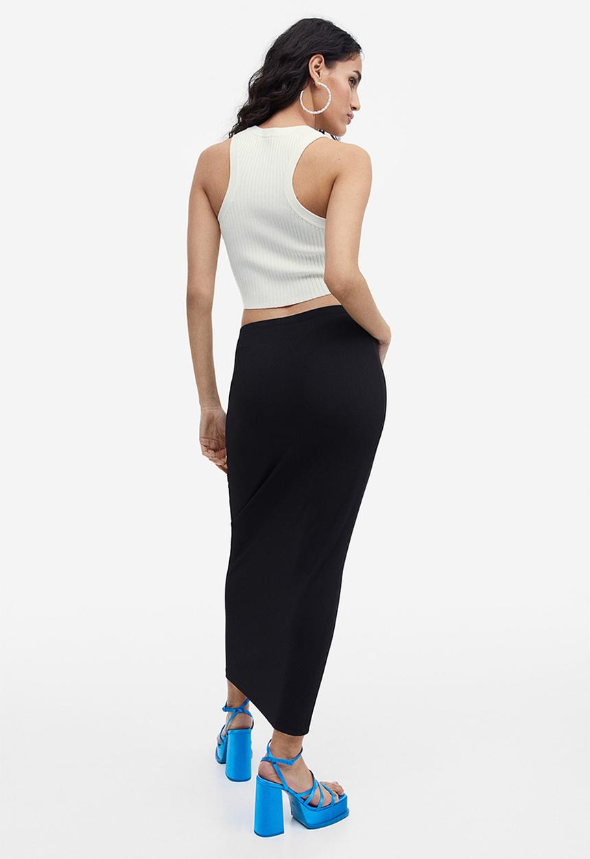 H&M - Rib-knit vest top - white