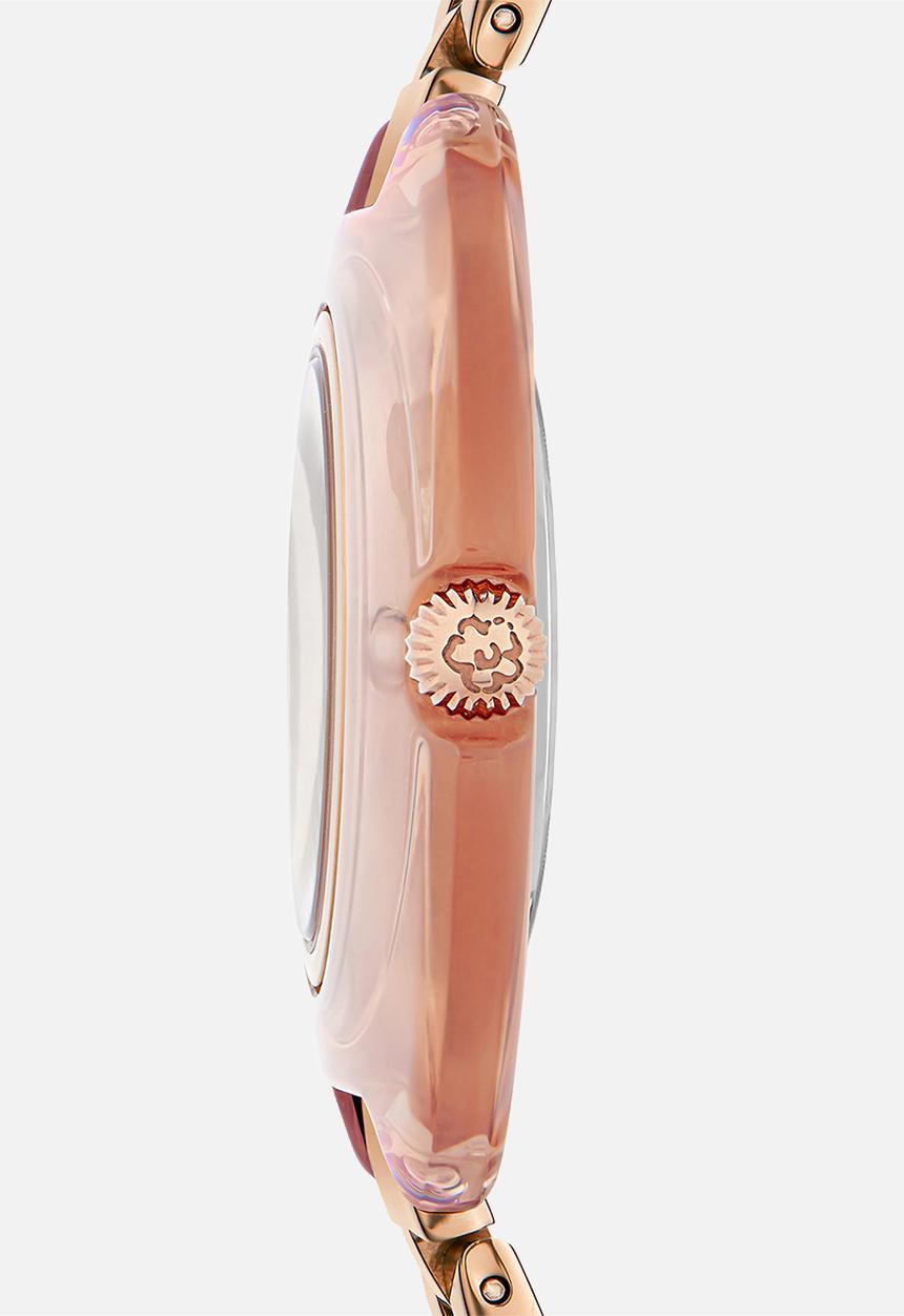 Ted Baker - Acetate case silver dial sst rose gold bracelet