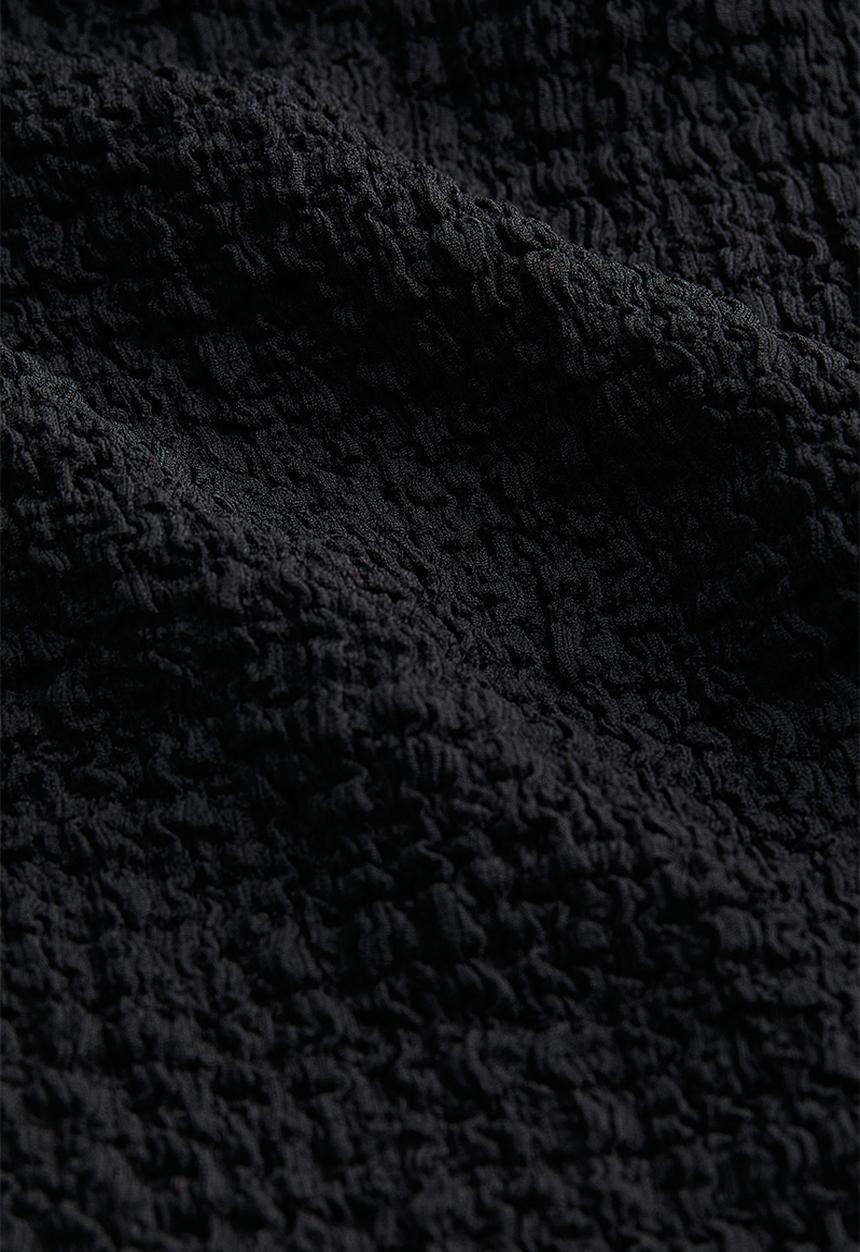 H&M - Crinkled jersey dress - black