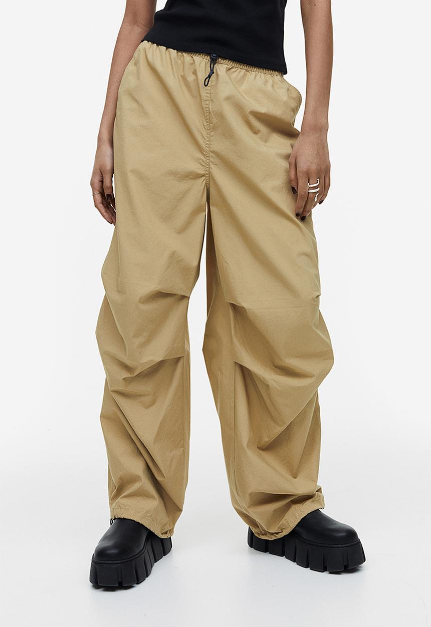 H&M - Parachute trousers - beige