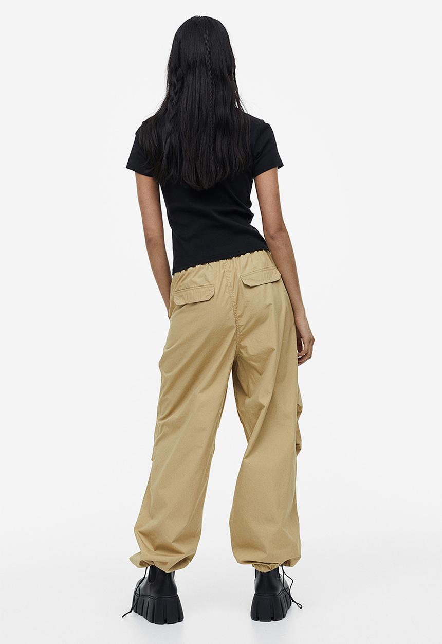 H&M - Parachute trousers - beige