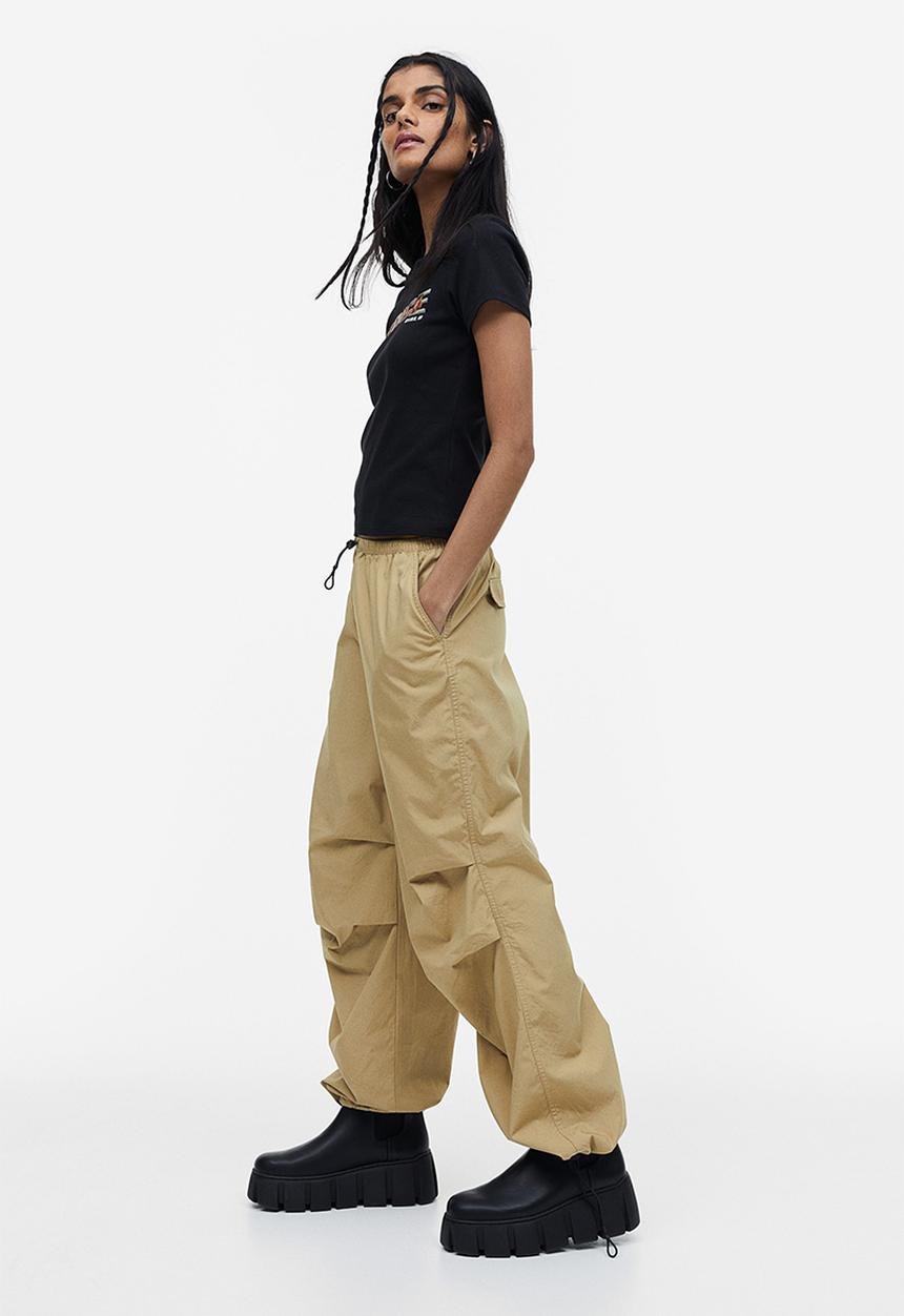 H&M - Parachute trousers - beige