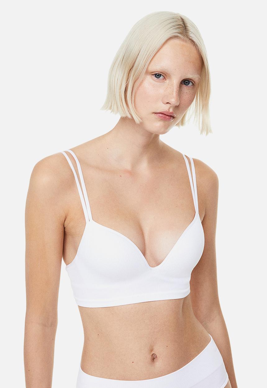 H&M - Seamless push-up bra - white